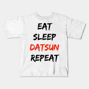 Eat sleep datsun repeat Kids T-Shirt